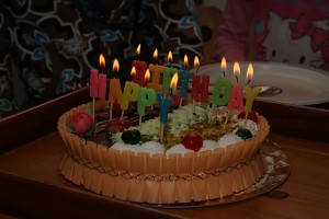 Gâteau d'anniversaire de Jean