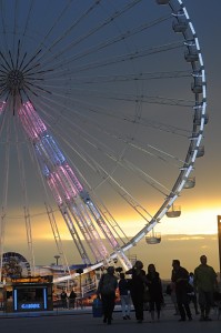 Espace Borelly (Marseille) by night.