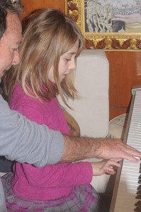 Le professeur et son élève.